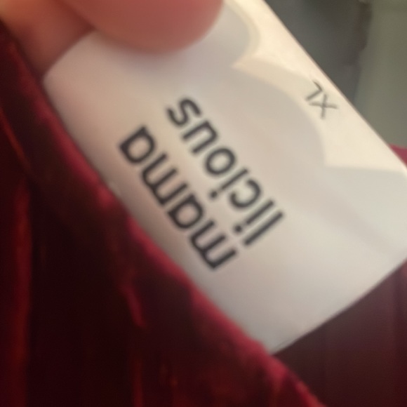 5/$25 Velvety Ribbed Dress with bow tie in the back. Maternity. - Picture 8 of 10